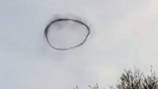 A weird black ring appeared in the sky in England and then disappeared